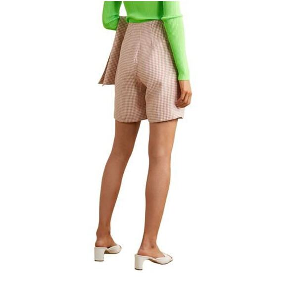 Alexa Chung High Waisted Plaid Womens Long Shorts US 6 - Picture 2 of 16